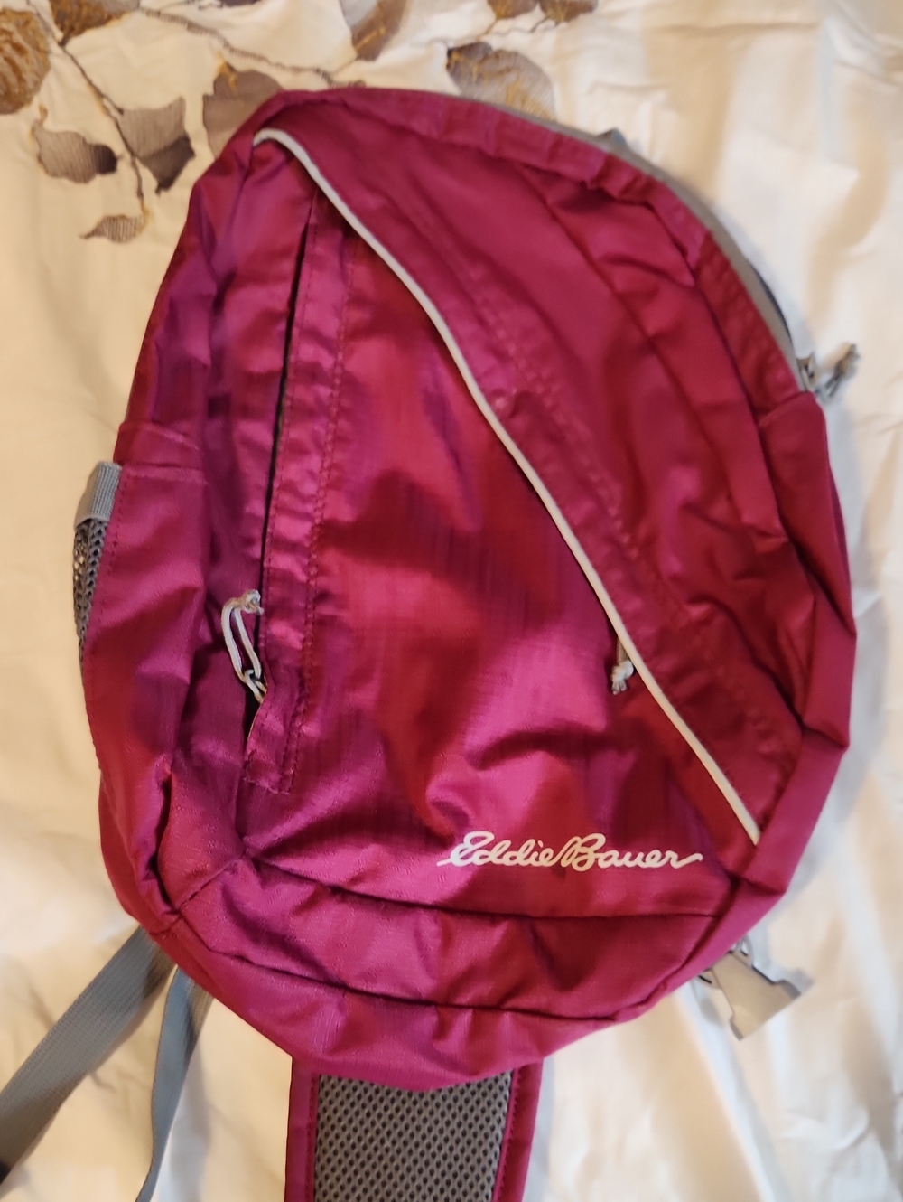 Eddie Bauer Magenta Backpack with Gray Accents